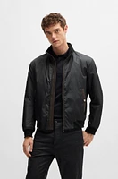 BOSS x ASTON MARTIN water-repellent bomber jacket with logo