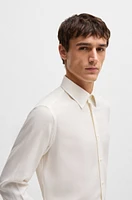 Regular-fit shirt cotton and cashmere