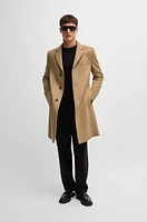 Slim-fit coat wool and cashmere