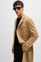 Slim-fit coat wool and cashmere