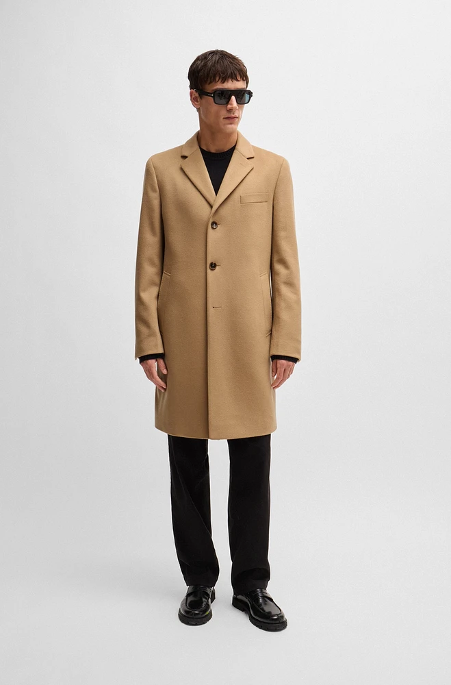 Slim-fit coat wool and cashmere