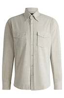 Relaxed-fit shirt cotton with patch pockets