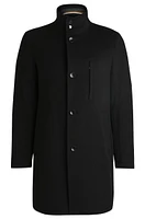 Slim-fit coat wool and cashmere