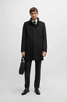 Slim-fit coat wool and cashmere