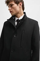 Slim-fit coat wool and cashmere