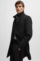 Slim-fit coat wool and cashmere