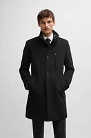 Slim-fit coat wool and cashmere