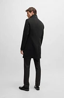 Slim-fit coat wool and cashmere