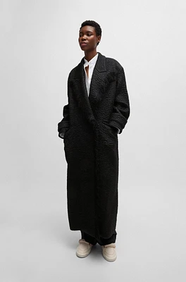 NAOMI x BOSS oversize-fit coat wool