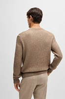 Relaxed-fit sweater wool, silk and bison hair