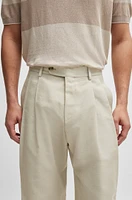 Relaxed-fit trousers virgin wool