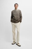 Regular-fit sweater with degradé knit