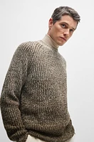 Regular-fit sweater with degradé knit