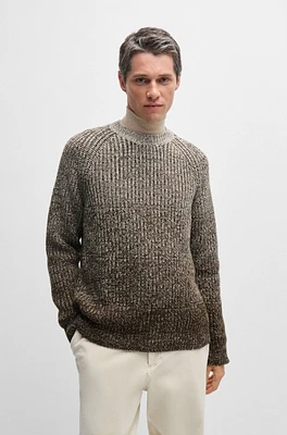 Regular-fit sweater with degradé knit