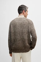 Regular-fit sweater with degradé knit