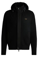 BOSS x ASTON MARTIN hoodie with special logo badge