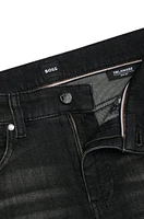 Delaware Slim-fit jeans black stretch denim