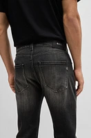 Delaware Slim-fit jeans black stretch denim