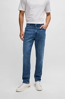 Regular-fit jeans blue mechanical-stretch denim