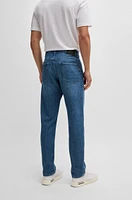 Regular-fit jeans blue mechanical-stretch denim