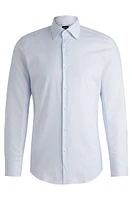 Slim-fit shirt printed Oxford stretch cotton