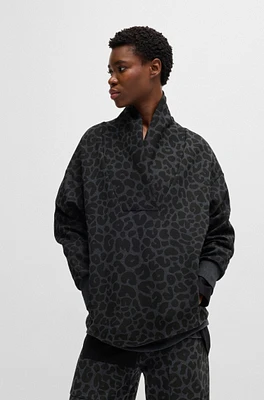 NAOMI x BOSS animal-print sweatshirt with energear™