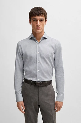 Slim-fit shirt easy-iron stretch cotton