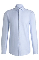 Slim-fit shirt structured cotton