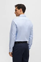 Slim-fit shirt structured cotton