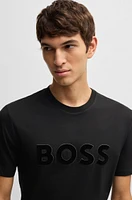 Cotton-jersey regular-fit T-shirt with logo detail