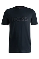 Cotton-jersey regular-fit T-shirt with logo detail