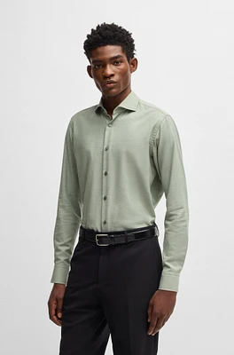 Regular-fit shirt cotton-cashmere twill