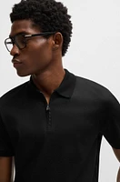 Slim-fit polo shirt mercerized cotton