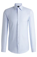 Slim-fit shirt structured stretch cotton