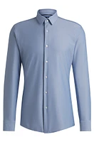 Slim-fit shirt performance structured jersey