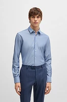 Slim-fit shirt performance structured jersey