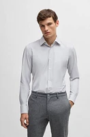 Slim-fit shirt performance-stretch dobby