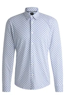 Slim-fit shirt printed jersey