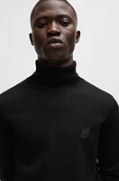 Rollneck regular-fit sweater cotton and cashmere