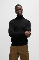 Rollneck regular-fit sweater cotton and cashmere