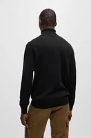 Rollneck regular-fit sweater cotton and cashmere