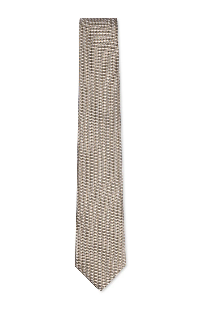 Italian-silk tie with jacquard pattern