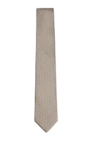 Italian-silk tie with jacquard pattern