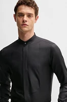 Slim-fit shirt finest Italian-made silk