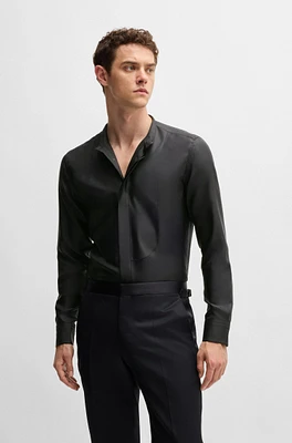 Slim-fit shirt finest Italian-made silk