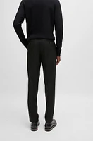 Slim-fit trousers melange wool