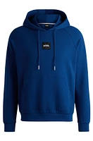 Regular-fit hoodie with logo label