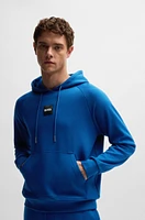 Regular-fit hoodie with logo label