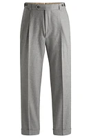 Relaxed-fit trousers micro-patterned wool