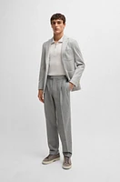 Relaxed-fit trousers micro-patterned wool